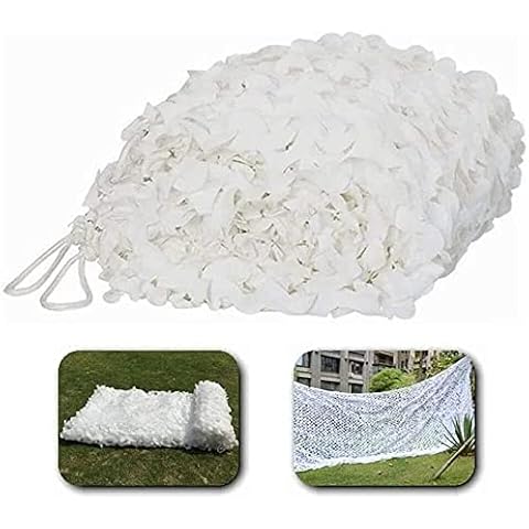 HPJDJXB Shade Sails Shade Netting Patio door sunshade White Mesh Shade Sail For Hunting Theme Shooting Decoration | Oxford Fabric Anti-ultraviolet Garden Balcony Sunshade Camouflage Net Cover