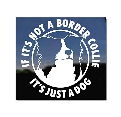 If It's Not a Border Collie, It's Just a Dog Vinyl Window Decal Dog Sticker
