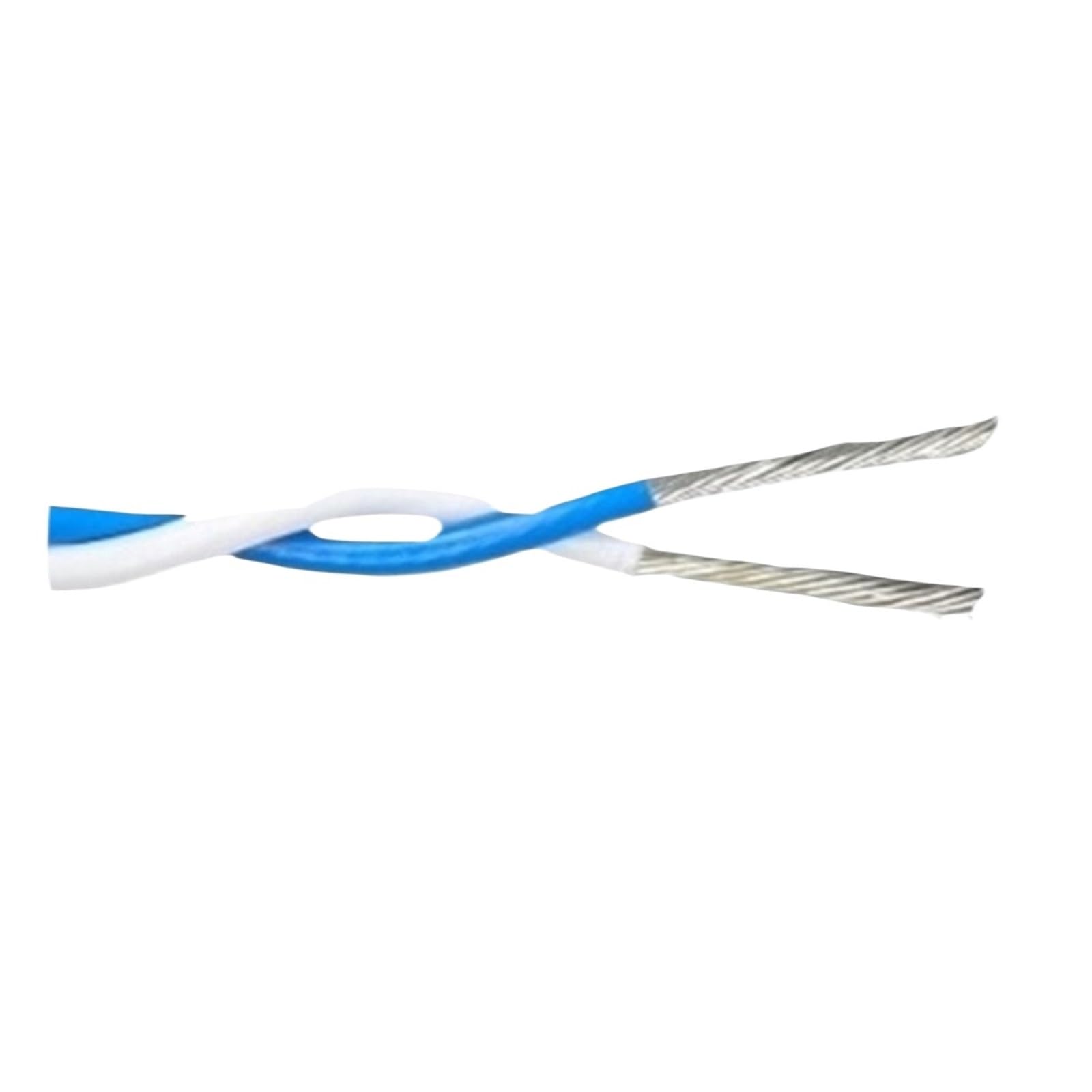 Cable Electrónico De Alta Temperatura, Cobre Estañado, Par Trenzado, 5/8m, AFS200, PTFE, 2 Pines, 26/25/24/22/20/18/17/15/13AWG(Blue White,8m 22AWG)