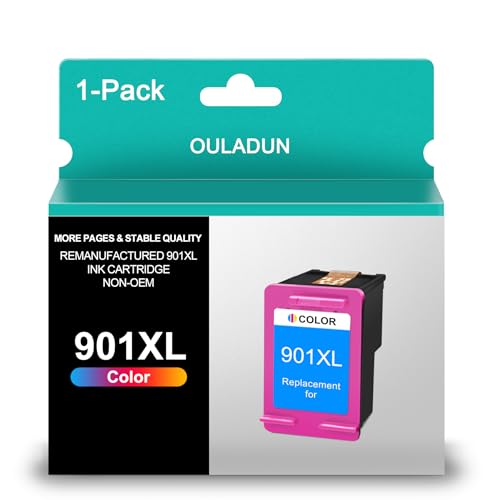 Cartuchos de tinta 901 remanufacturados para HP 901XL 901 XL para impresora HP Officejet 4500 J4500 J4524 J4540 J4550 J4580 J4624 J4640 J4660 (1 tricolor)