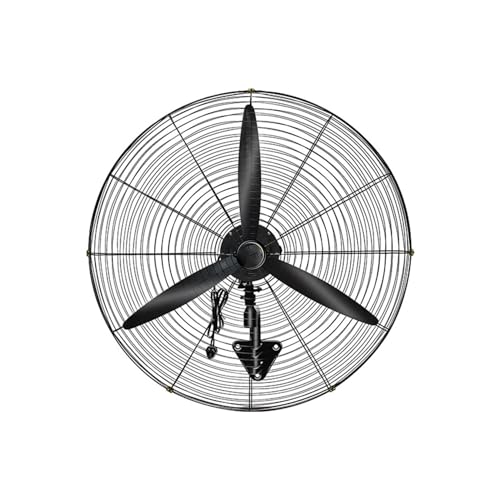 HMASNSEIY Ventilador de Pedestal de Pared, oscilante de 120°, 3 velocidades, para Uso doméstico, Comercial, Industrial y de bajo Consumo, 3 aspas (55 x 66 cm)