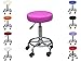 Polironeshope Athos Tabouret pour esthéticienne, pédicure, manucure, massage avec table et chaise, rose