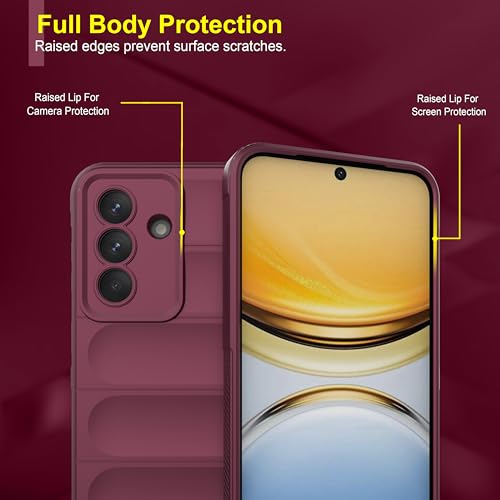 Image of Zapcase Back Case Cover for Samsung Galaxy A37 5G | Compatible for Samsung Galaxy A37 5G Back Cover | Liquid Silicon Magic Case with Camera Protection | Plum