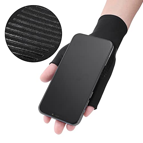 Faletony Fingerlose Fahrradhandschuhe - Angeln Gloves für Herren und Damen, Touchscreen Rutschfeste Thermo Sport Handschuhe für Motorrad, Camping, Wandern, Bergsteigen