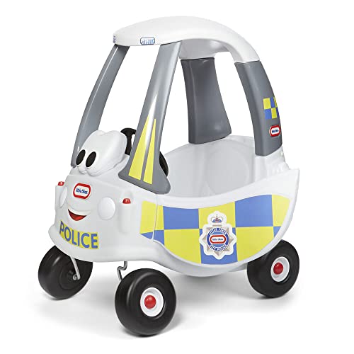 Little Tikes Voiture de Police Cozy Coupé - Voiture pour enfants – Avec 1 porte fonctionnelle, 1 plancher détachable & 1 klaxon – Encourage les jeux...