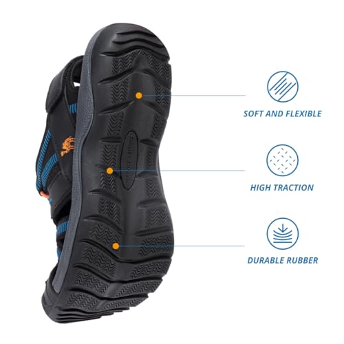 Image of CAMEL CROWN Hiking Sandals for Men Waterproof Closed Toe Water Sandals Athletic Outdoor Sandals Adjustable Summer Sandals for Beach Sport Fishing Walking