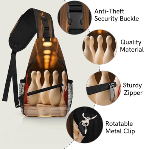 Bolso bandolera deportivo unisex para senderismo y viaje miniatura 3
