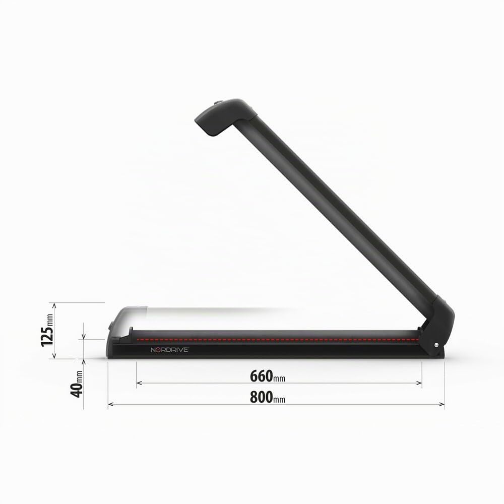 NORDRIVE N40013 Nordic-King Evo Aluminium NK-60, portasci per Barre da Tetto - Nero