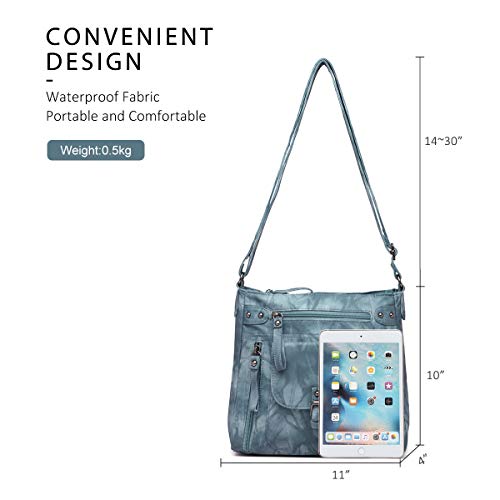 Image of Angel Kiss Crossbody Bags Shoulder Bags and Handbags for Women Multi Pocket Daily Soft Hobo Purses Medium Size