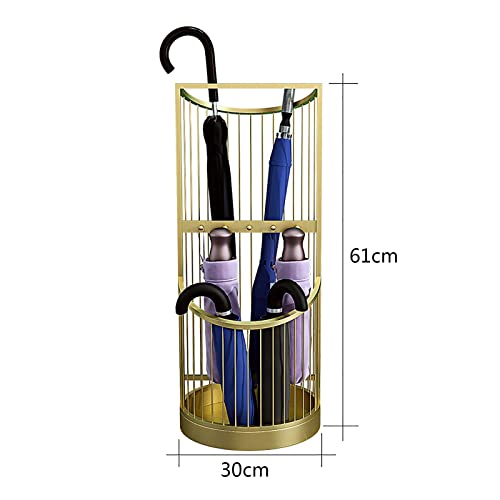 Porte-parapluie d'intérieur blanc 30x58cm avec bac de récupération - 8
