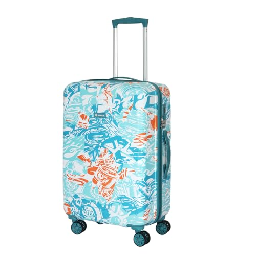 Image of NOVEX Ranger 28-Inch Trolley Suitcase for Men & Women | Polycarbonate Hard Shell Luggage Anti-Theft Zippers | Ideal for Office Trips, Travel & Weekend Getaways | Turquoise