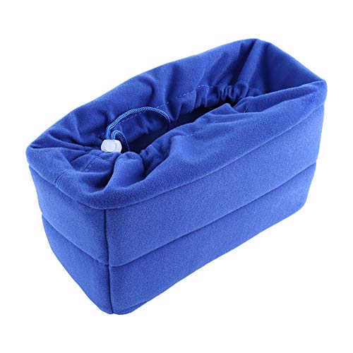 Qukaim Bolsa para cámara réflex digital para mochila, funda acolchada para cámara, funda para lente, azul oscuro, compatible con cámaras DSLR, partición protectora, diseño ligero, multicolor
