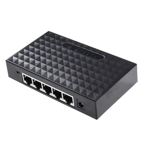 Gadpiparty Gigabit Ethernet 5 Ports 10/100mbps LAN Splitter High Adapter Easy Setup Us