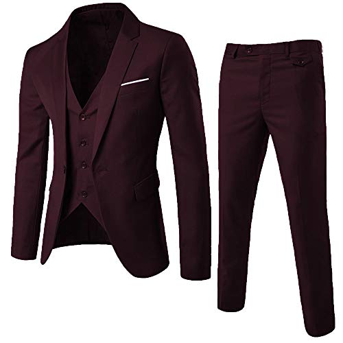 Costume de travail d'affaires haut de gamme style smoking 3 pièces à un bouton
