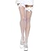 Produktbild LEG AVENUE Damen Fishnet Thigh Strumpfhose, weiß, One Size