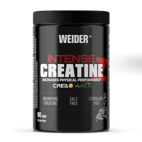 Créatine Pure CreaZ Weider Intense augmente la force physique avec AstraGin 90 gélules