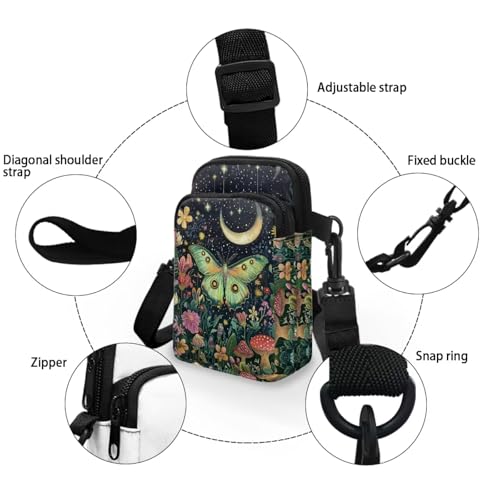 Image of Lightweight Small Crossbody Bags Cell Phone Purses Travel Pouch Shoulder Bag for Women