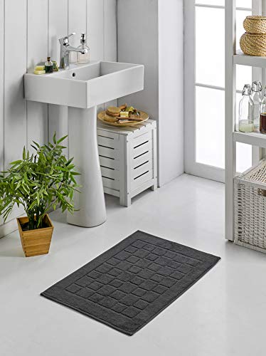 Melunda Badematten 2er Set Hotel Duschvorleger - 50x70 cm Puder - Rahmen- Badteppich Badezimmerteppich, Duschvorleger… – Bild 8