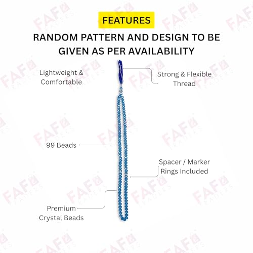 Image of Crystal Tasbeeh /Prayer Beads Manual Counter for Muslim