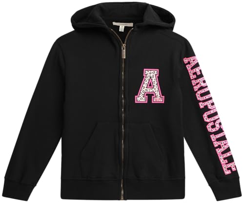 Amazon.com: AEROPOSTALE Girls Zip Up Hoodie - Soft Cozy Fleece
