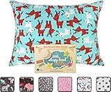 Little Sleepy Head Toddler Pillowcase, 100% Cotton & Hypoallergenic Pillow Case for Toddler Pillow, Snug Fit Envelope Pillowcase, 13x18 Pillowcase, Pilllow Sold Separately Reindeers (Cuddle)
