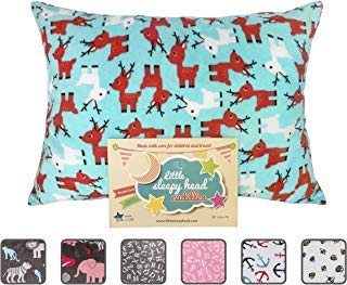 Little Sleepy Head Toddler Pillowcase, 100% Cotton & Hypoallergenic Pillow Case for Toddler Pillow, Snug Fit Envelope Pillowcase, 13x18 Pillowcase, Pilllow Sold Separately Reindeers (Cuddle)