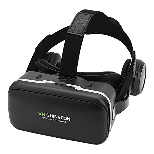 Denash VR Headset Virtual Reality Headset 3D VR Brille, für VR SHINECON Virtual Reality 3D VR Brille mit Kopfhörer für 3.5"-6.0" Android iOS Phones - Image 7