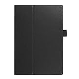  SOENS Flip-Schutzhülle aus mattem Litschi-PU-Leder, kompatibel mit Samsung Galaxy Tab 3 10,1 Zoll GT-P5200 P5210 P5220 Tablet-Hülle (Color : Black)