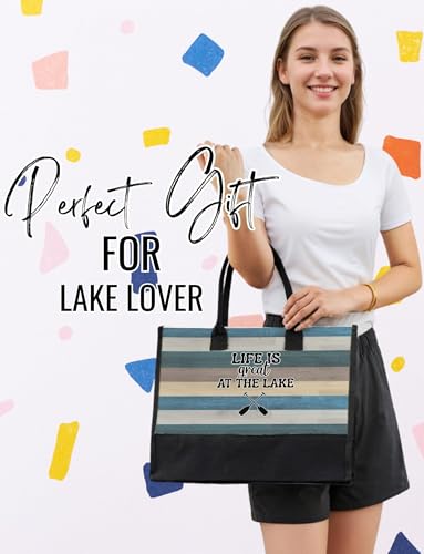 Bolsa Tote de Lona InnoBeta Lake House miniatura 6