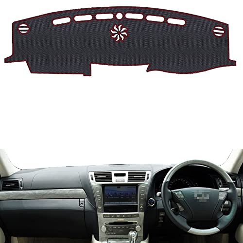 NTX LS460 LS600h 2006~2010 J[{t@Co[U[f p _bV{[hJo[ _bV}bgԓ  Ăh~ _bV{[hCgی}bg _bV{[h}bg (Black Red)