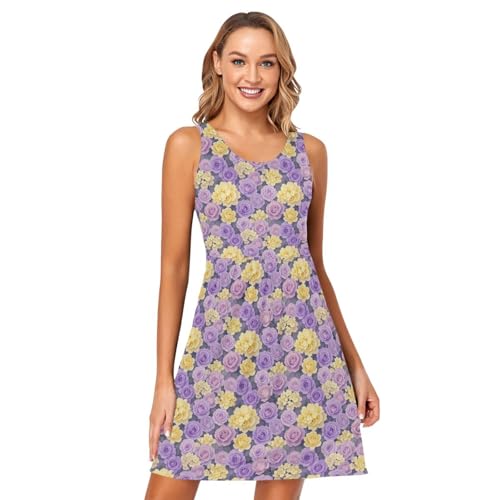 Robe d'été légère anti-chaleur en taille XL douce avec poches fonctionnelles