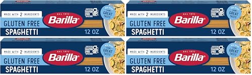 Image of Barilla Gluten Free Spaghetti,12 Ounce - Non-GMO Gluten Free Pasta Made with Blend of Corn & Rice,(Pack of 4)