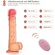 FIDECH Dildo Stoßfunktion - 25 cm Vibrator mit 360° Drehung Glans, G-Punkt Vibratoren für sie mit 8 Vibrationmodi Realistischer Dildos, Sexspielzeug für Frauen mit Saugnapf und 40 ℃ Heizung