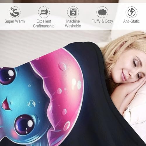 Manta de franela de forro polar Oktopus suave cómoda para cama y sofá 140x180cm 6