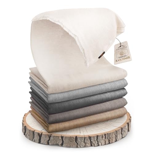 Annapurna Couverture de luxe en 100 % laine de cachemire, 125 x 250 cm, tissée à la main au Népal, idéale comme couvre-lit ou plaid pour canapé et lit,...