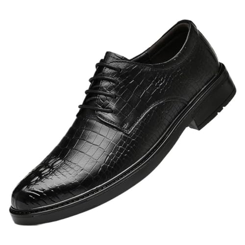 Business Leather Shoes for Men Men’s Dress Shoes Oxford Formal Wedding Classic Lace Up Comfortable Non-Slip Pointed Toe