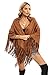 Datangep Fashion Women's Faux Suede Laser Cut Triangle Stoles Cape Shrug Scarf With Tassel Shawls