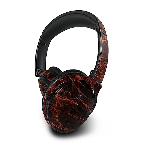 Image of MightySkins Skin Compatible With Bose QuietComfort 45 Headphones - Charcoal Flames | Protective, Durable, and Unique Vinyl Decal wrap cover | Easy To Apply, Remove, and Change Styles | Made in the USA