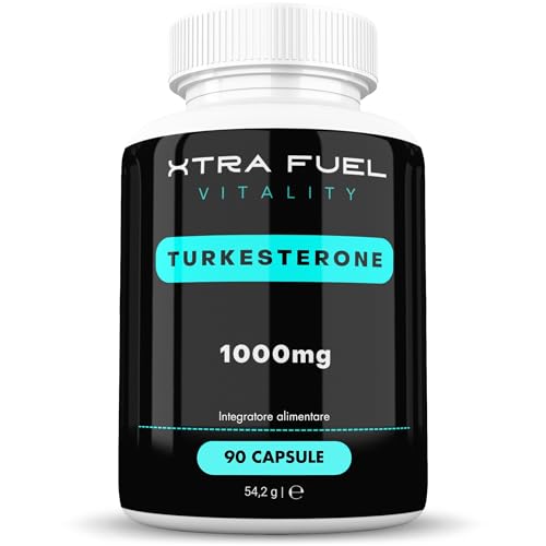 Premium Turk. Capsule - 1000 mg di dose giornaliera - 90 capsule (dose elevata) - Estratto naturale e testato in laboratorio - Popolare per il bodybuilding e l'allenamento con i pesi