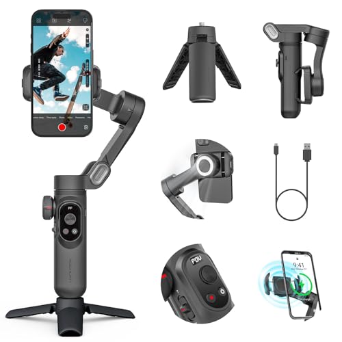 Amazon.co.jp: AOCHUAN SMART X PROスマホジンバル折りたたみ式