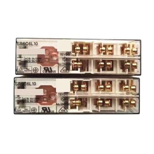 Relais SR6C6L10 110V de haute précision, composants DCV110 durables en lot de 3