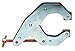 T-Clamp, Deep, 10 in, 7 Throat, 3500 lb, Zinc