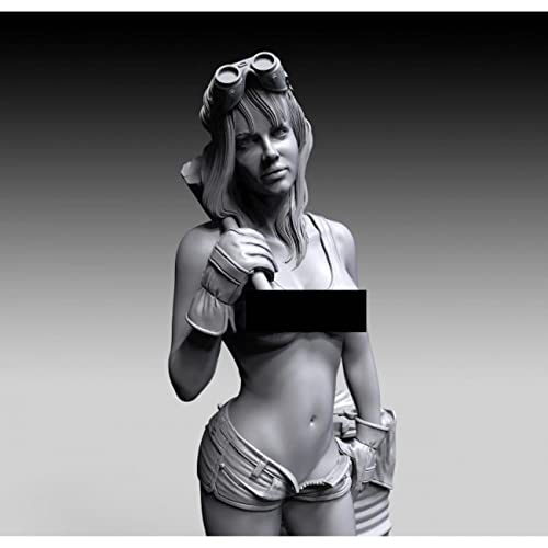 Figura modelo en resina 75mm sin armar miniatura 2