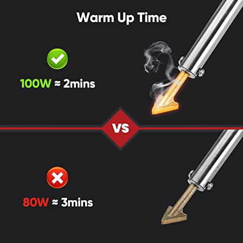 image for Seesii 100W Plastic Welding Kit with Soldering Iron Tips, Fast Heating