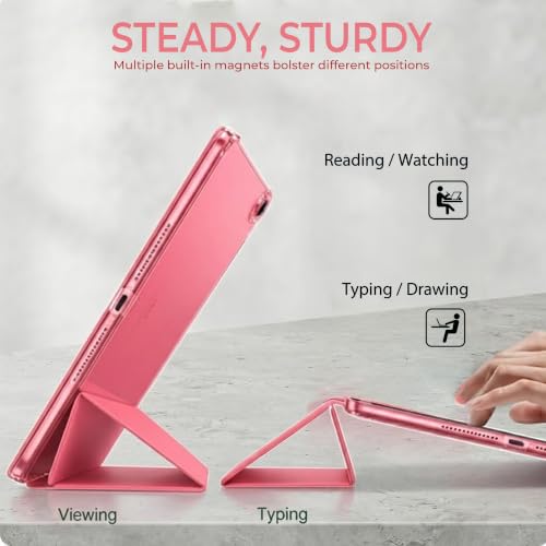 Image of MOCA Case for 7.9 inch inch iPad mini 5 / Mini 4 iPad mini A2133 A2124 A2126 A2125 A1538 A1550 Translucent Back Stand Flip Cover case (Water Melon)