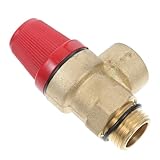 TOPPERFUN Abgewinkeltes Messing Einweg Sicherheitsventil Dn15 1/2 für Wandmontierte Warmwasserbereiter mit Manueller Bedienung und Einfacher Installation für Wartung