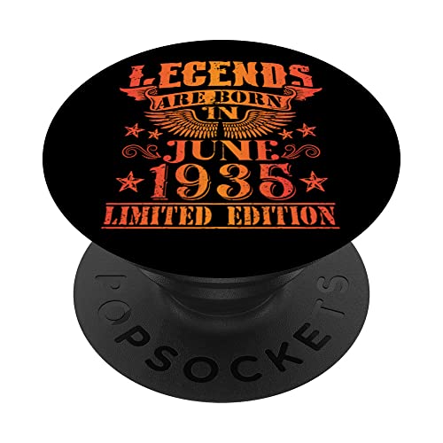 Cumpleaños Junio 1935 Edición Limitada Regalo Legend June PopSockets PopGrip Intercambiable