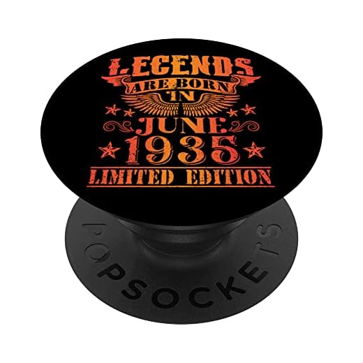 Cumpleaños Junio 1935 Edición Limitada Regalo Legend June PopSockets PopGrip Intercambiable