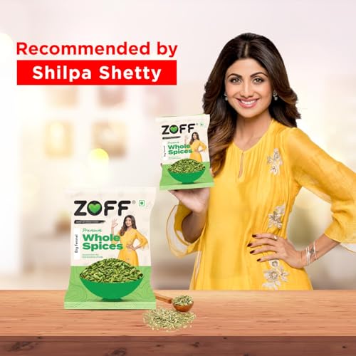 Image of ZOFF Big Fennel Whole - Saunf in Fresh - for Cooking, Digestion & Refreshing Beverages - Extra-Large, Aromatic, 100% Natural - 400g (Pack of 2)