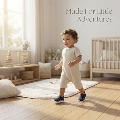Image of Infant Shoes for Baby Boys & Girls | Musical Sound Walking Shoes | First Walker Shoes for Toddlers | Lightweight Breathable Knit Sneakers | Soft Sole Comfortable Slip On Shoes for Newborns, Babies & Kids